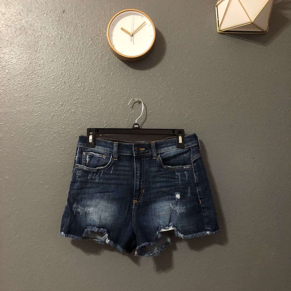 High waisted jean shorts!